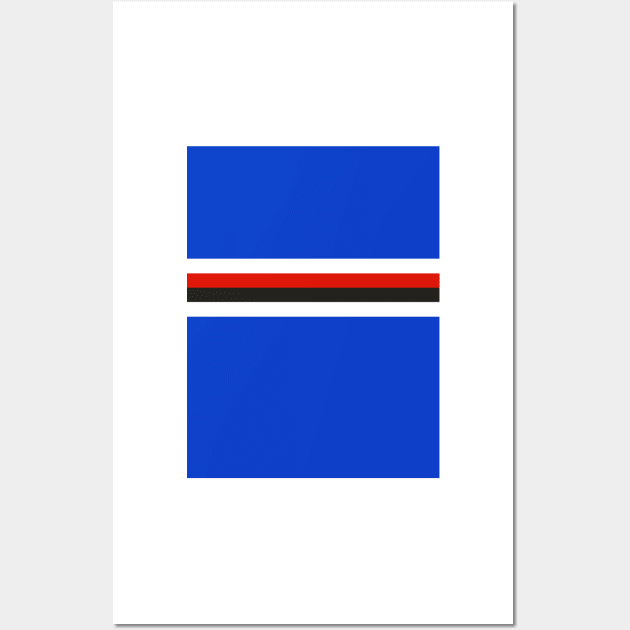 Sampdoria Retro Home Blue White Red Black Bars 1992 Wall Art by Culture-Factory